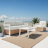 Welt White Outdoor Coffee Table by Zuomod at Eve Furniture