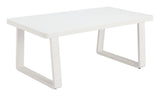 Welt White Outdoor Coffee Table by Zuomod at Eve Furniture