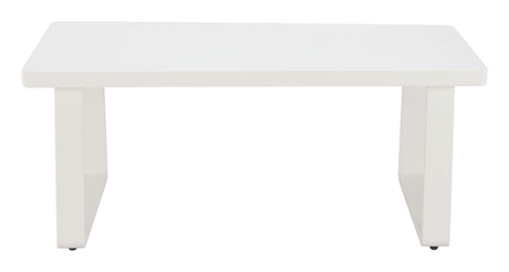 Welt White Outdoor Coffee Table by Zuomod at Eve Furniture