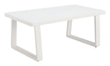 Welt White Outdoor Coffee Table by Zuomod at Eve Furniture