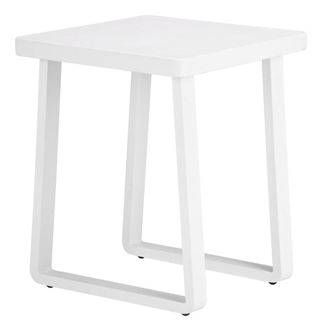Welt White Outdoor Side Table by Zuomod at Eve Furniture