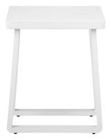 Welt White Outdoor Side Table by Zuomod at Eve Furniture