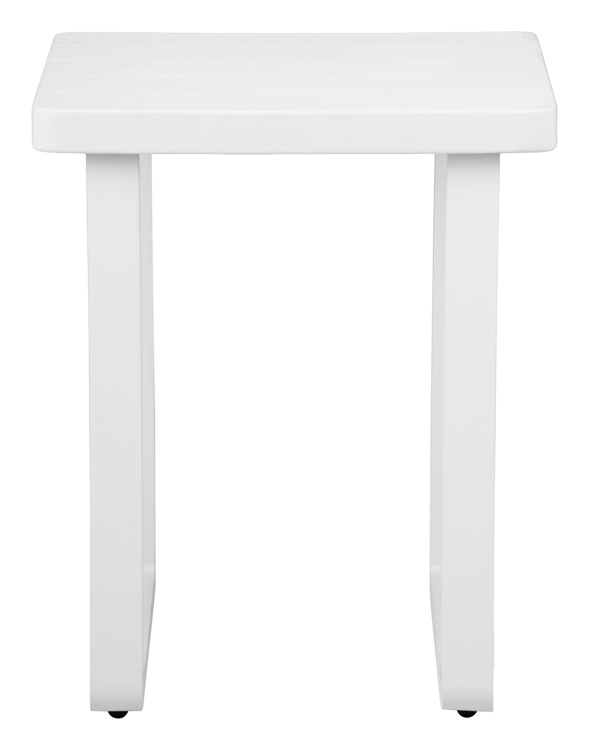 Welt White Outdoor Side Table by Zuomod at Eve Furniture