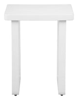 Welt White Outdoor Side Table by Zuomod at Eve Furniture