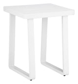 Welt White Outdoor Side Table by Zuomod at Eve Furniture