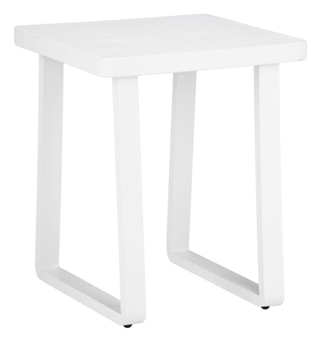 Welt White Outdoor Side Table by Zuomod at Eve Furniture