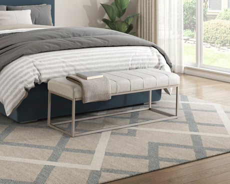 Wendell Beige Bench by Homelegance at Eve Furniture