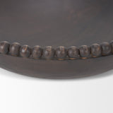 Wendell Dark Brown Wood w/ Wood Beads Round Bowls by Mercana at Eve Furniture