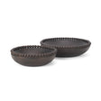 Wendell Dark Brown Wood w/ Wood Beads Round Bowls by Mercana at Eve Furniture