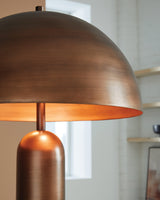Wendfield Antique Copper Finish Floor Lamp by Ashley at Eve Furniture