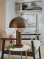 Wendfield Antique Copper Finish Table Lamp by Ashley at Eve Furniture