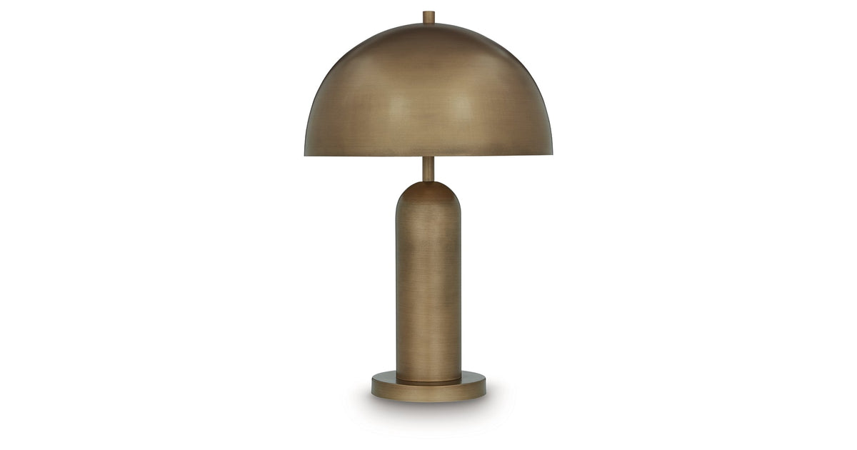 Wendfield Antique Gold Finish Table Lamp by Ashley at Eve Furniture