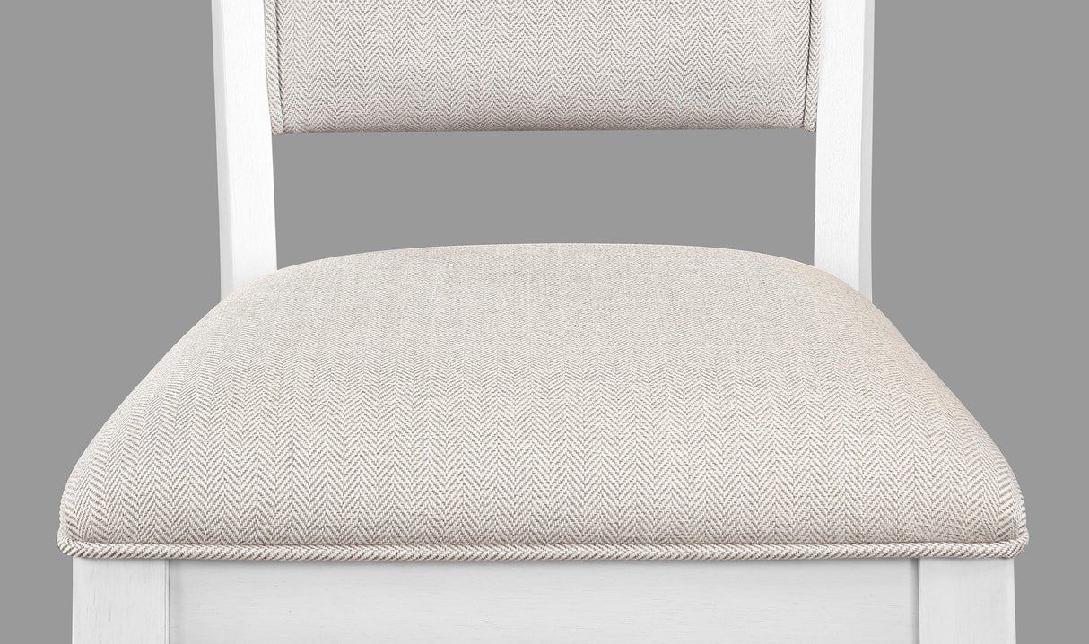 Wendy White Counter Height Chair, Set of 2 by Crown Mark at Eve Furniture