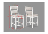 Wendy White Counter Height Chair, Set of 2 by Crown Mark at Eve Furniture