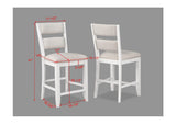 Wendy White Counter Height Dining Set by Crown Mark at Eve Furniture