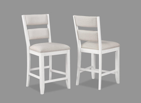 Wendy White Counter Height Dining Set by Crown Mark at Eve Furniture