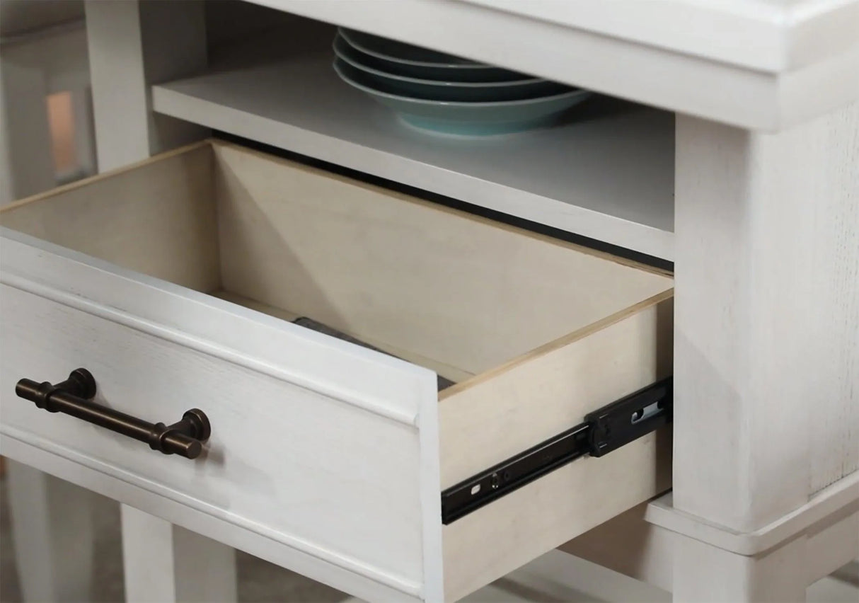 Wendy White Counter Height Table by Crown Mark at Eve Furniture