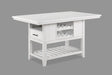 Wendy White Counter Height Table by Crown Mark at Eve Furniture