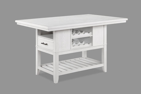 Wendy White Counter Height Table by Crown Mark at Eve Furniture