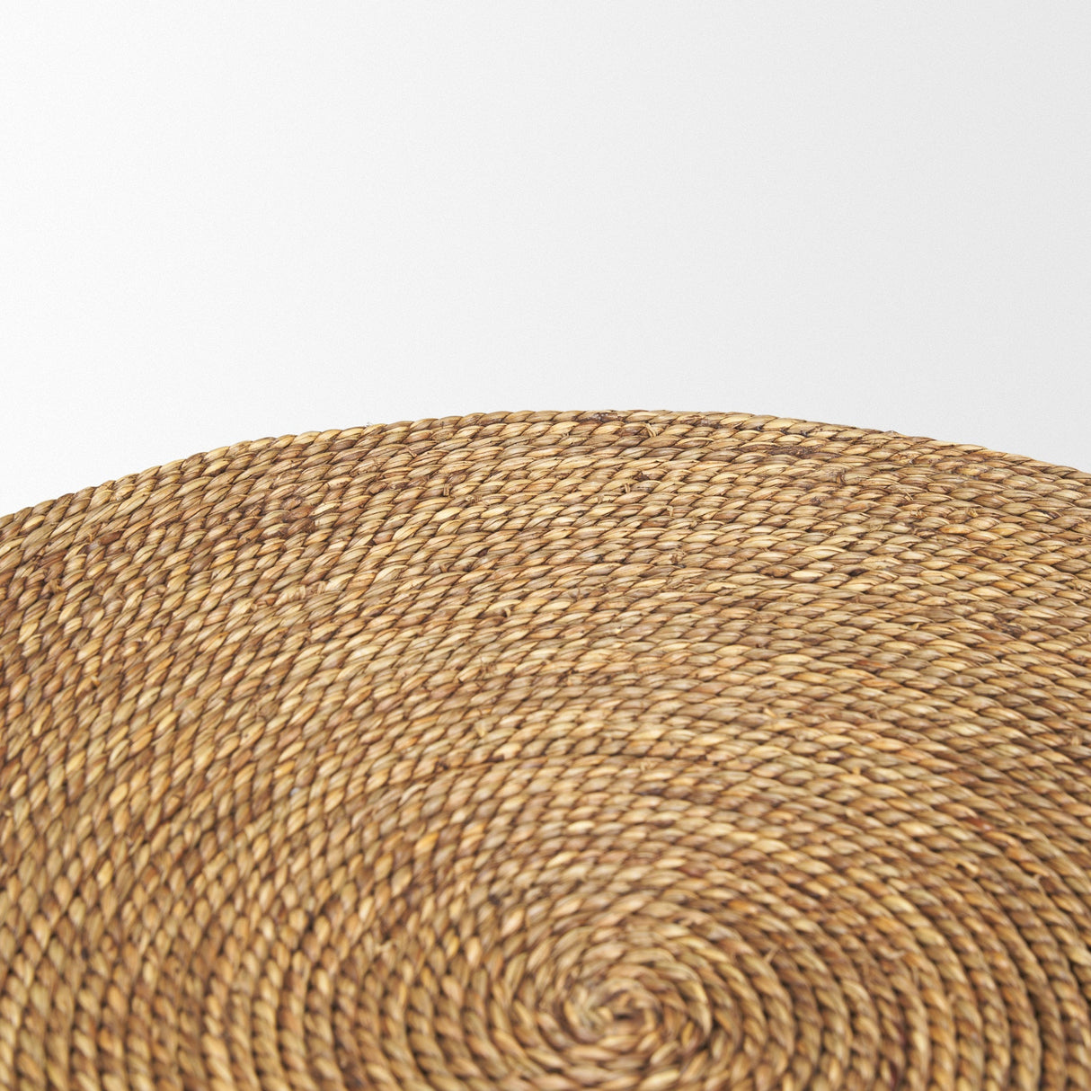 Wenopa Matte Black Wood w/ Natural Jute Accent Tables by Mercana at Eve Furniture