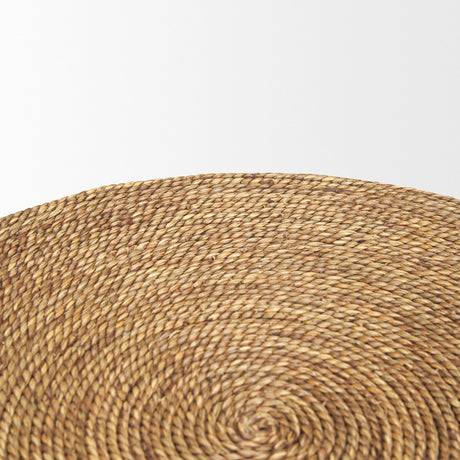 Wenopa Matte Black Wood w/ Natural Jute Accent Tables by Mercana at Eve Furniture
