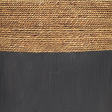 Wenopa Matte Black Wood w/ Natural Jute Accent Tables by Mercana at Eve Furniture