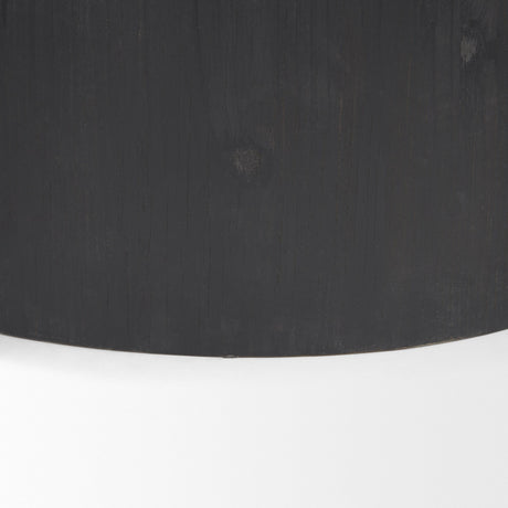 Wenopa Matte Black Wood w/ Natural Jute Accent Tables by Mercana at Eve Furniture