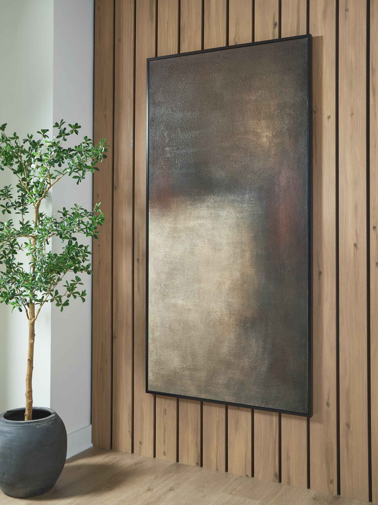 Wernmen Brown & Rust & Cream Wall Art by Ashley at Eve Furniture