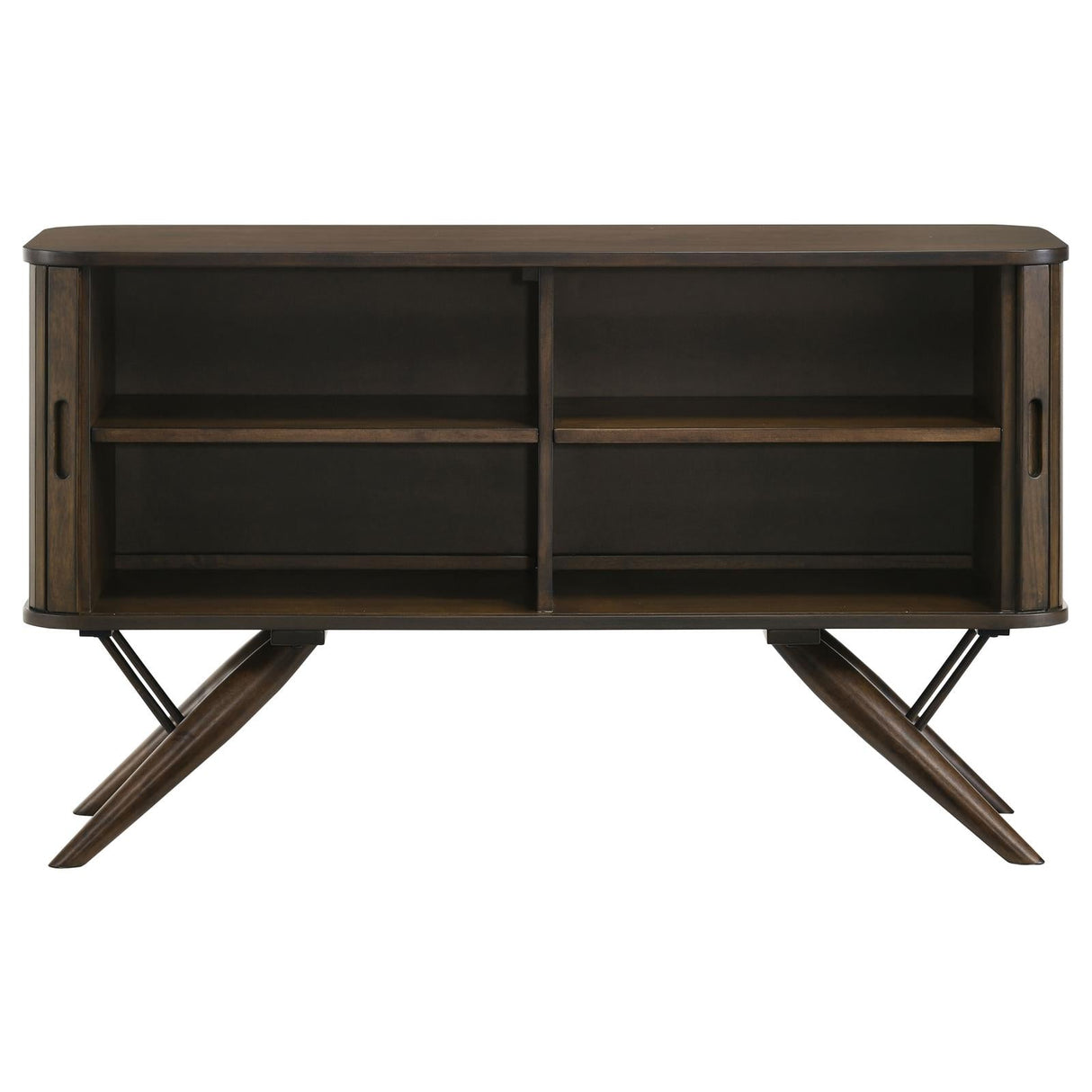 Wes 2-Door Rectangular Server Dark Walnut