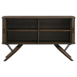 Wes 2-Door Rectangular Server Dark Walnut