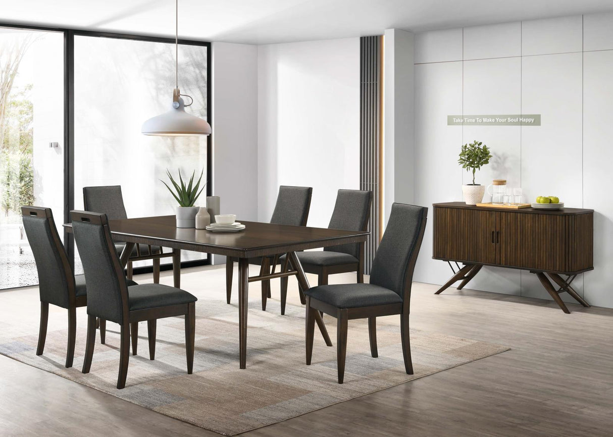 Wes Dark Walnut Rectangular Dining Table by Coaster at Eve Furniture