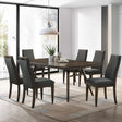 Wes Gray/Dark Walnut 5-Piece Rectangular Dining Set by Coaster at Eve Furniture