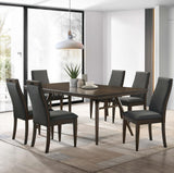 Wes Gray/Dark Walnut 5-Piece Rectangular Dining Set by Coaster at Eve Furniture