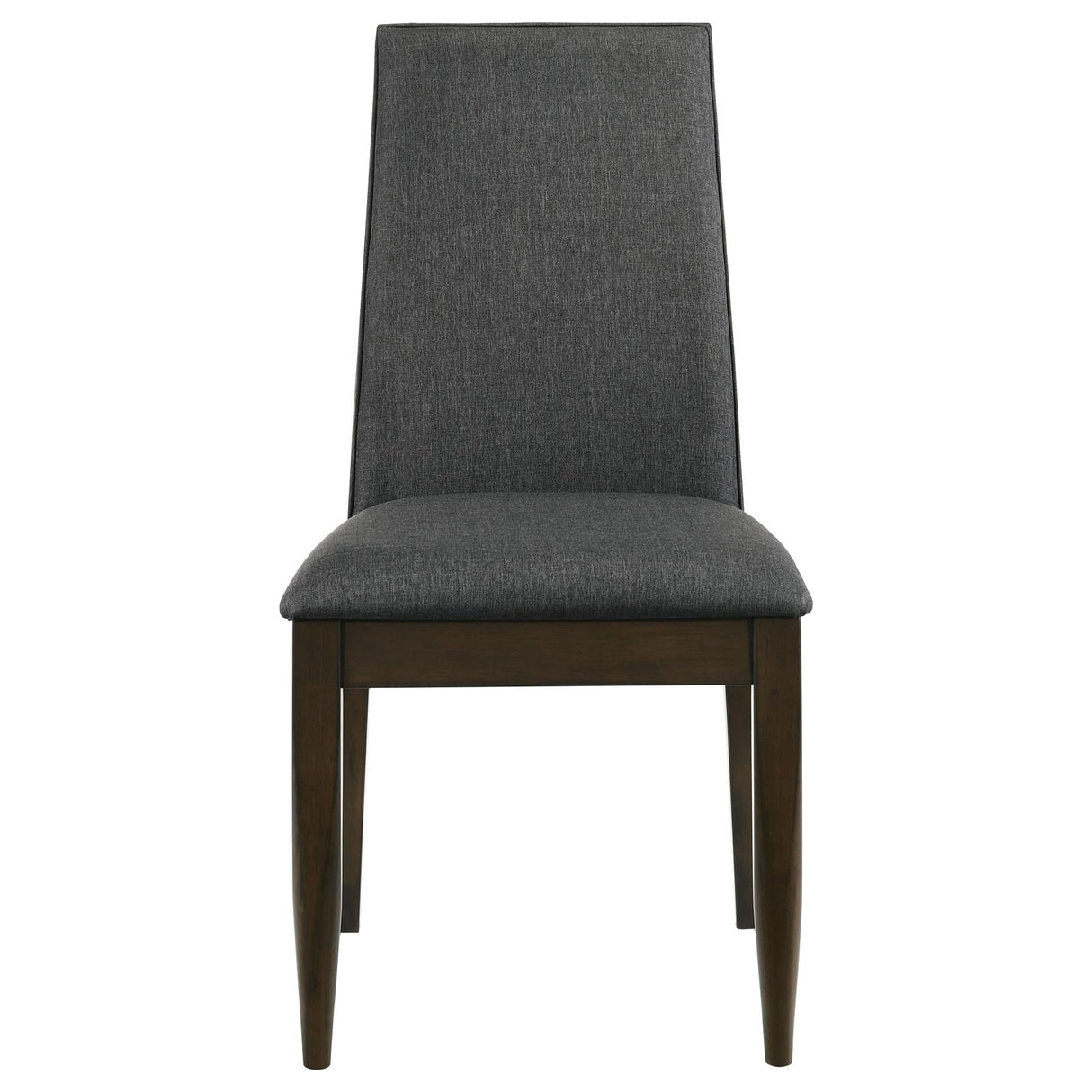 Wes Upholstered Side Chair (Set of 2) Gray/Dark Walnut