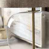 Wesley Clear/Gold Table Lamp by Crestview at Eve Furniture
