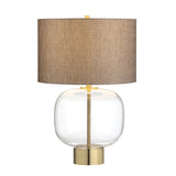 Wesley Clear/Gold Table Lamp by Crestview at Eve Furniture