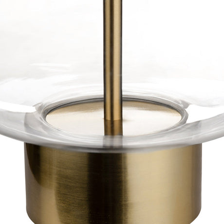 Wesley Clear/Gold Table Lamp by Crestview at Eve Furniture