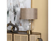 Wesley Clear/Gold Table Lamp by Crestview at Eve Furniture