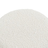 Wesley Ivory Boucle Stool by Ashcroft Furniture at Eve Furniture