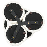 Wesley Ivory Boucle Stool by Ashcroft Furniture at Eve Furniture