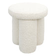 Wesley Ivory Boucle Stool by Ashcroft Furniture at Eve Furniture