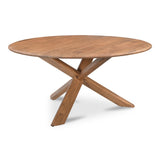 Wesley Vintage Brown Dining Table by MOES at Eve Furniture