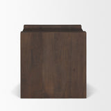 Wesson Dark Brown Wood Accent Table by Mercana at Eve Furniture