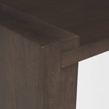 Wesson Dark Brown Wooden Rectangular Coffee Table by Mercana at Eve Furniture