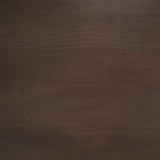 Wesson Dark Brown Wooden Rectangular Coffee Table by Mercana at Eve Furniture