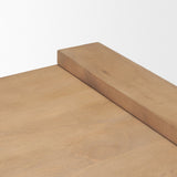 Wesson Light Brown Wood Accent Table by Mercana at Eve Furniture