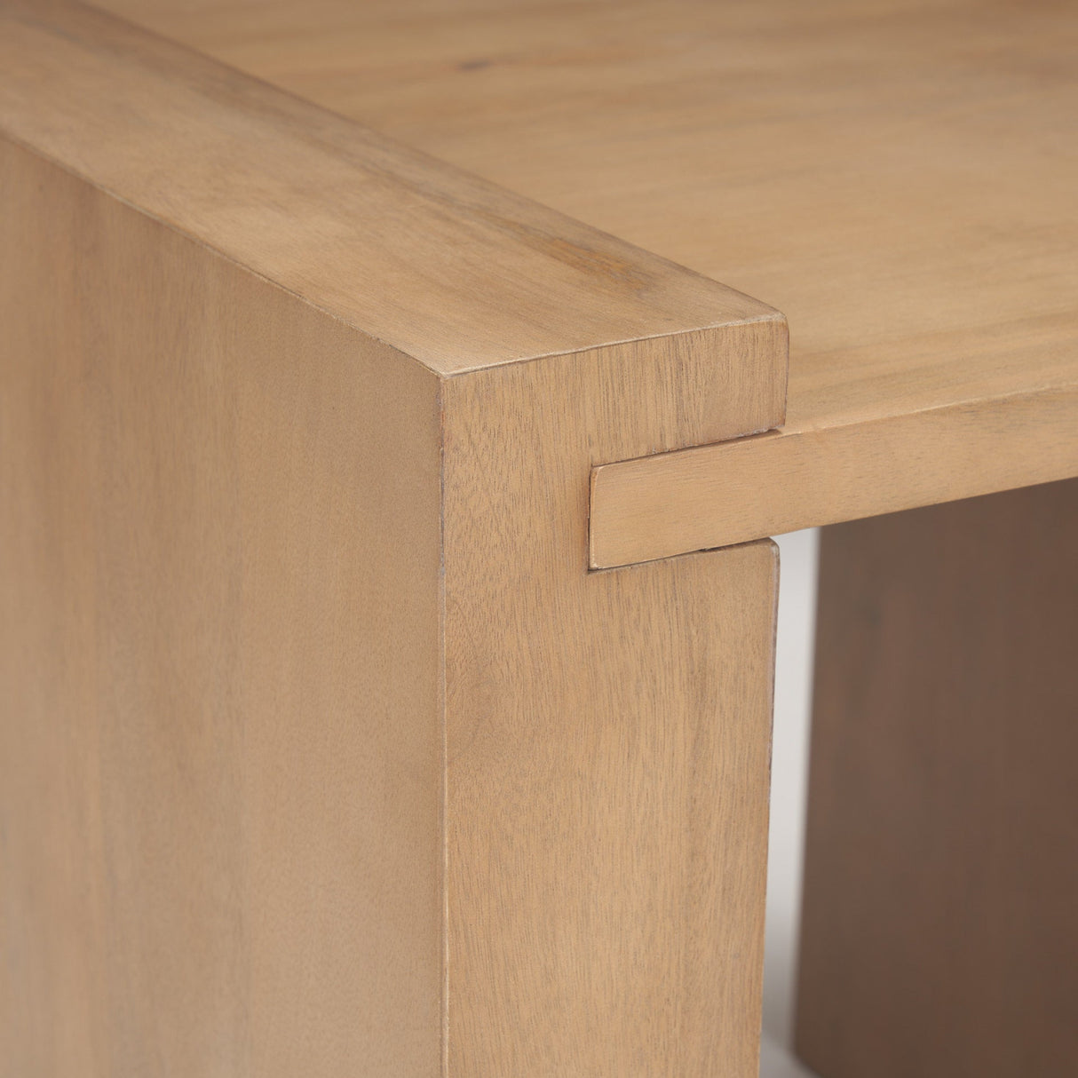 Wesson Light Brown Wood Accent Table by Mercana at Eve Furniture