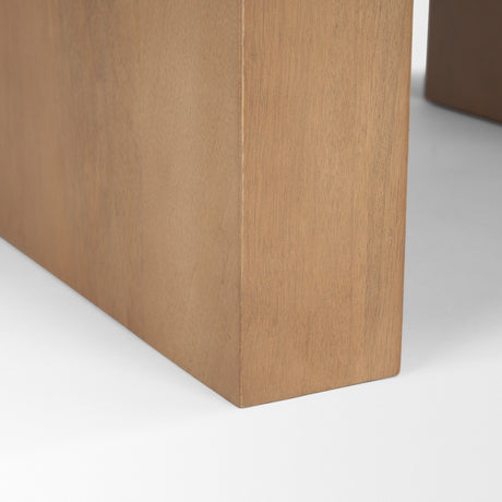 Wesson Light Brown Wood Accent Table by Mercana at Eve Furniture