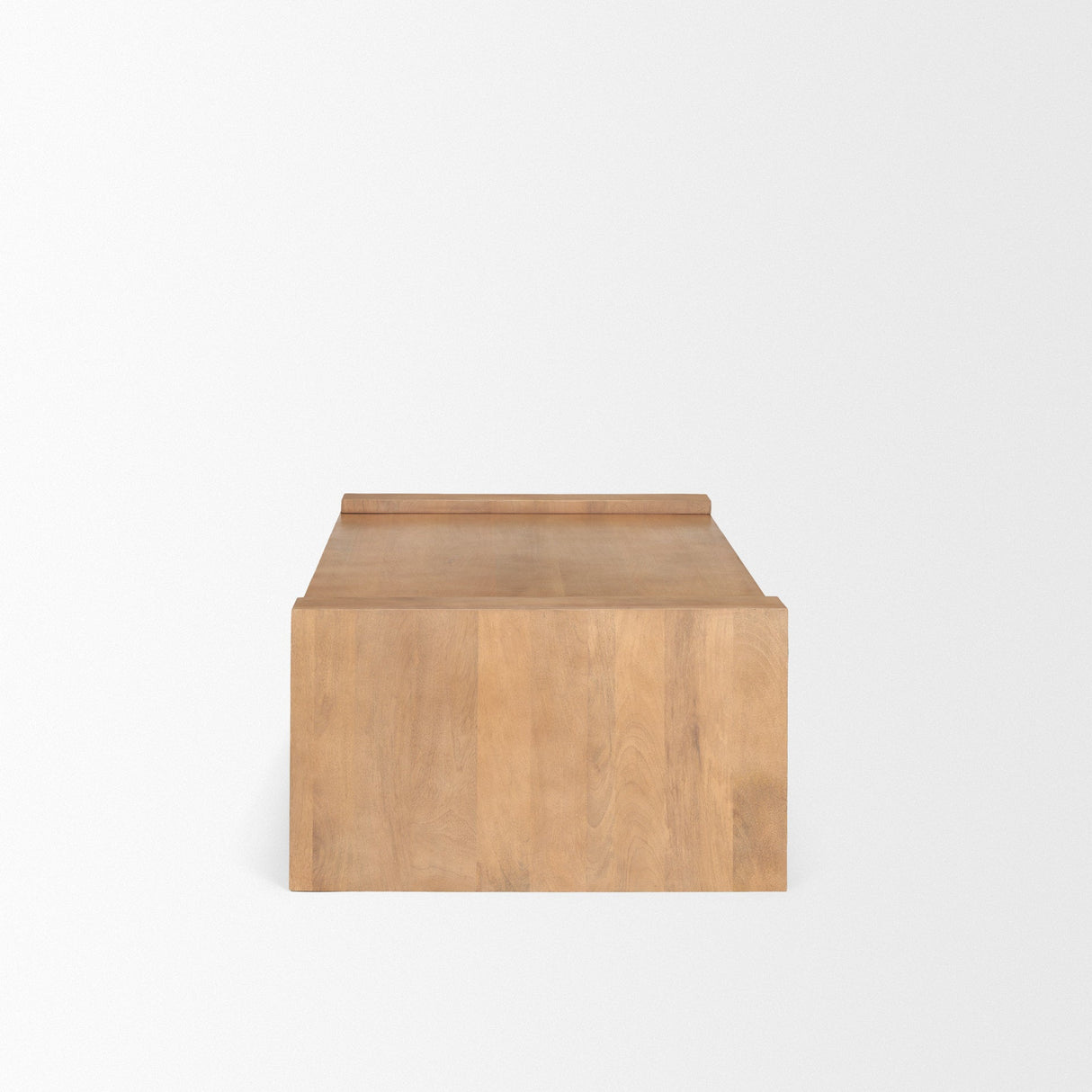 Wesson Light Brown Wood Rectangular Coffee Table by Mercana at Eve Furniture