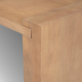 Wesson Light Brown Wood Rectangular Coffee Table by Mercana at Eve Furniture